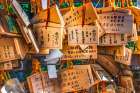 Colorful wooden prayer cards, Hotoku Ninomiya Shrine, Odawara, Japan. Art Print